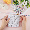 HOBBIESAY 6Pcs 6 Colors Flower Pattern TPR with Aluminium Crochet Hooks TOOL-HY0001-08-3