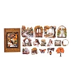 PET Plastic Western Garden Series Stickers PW-WG5AF96-03-1