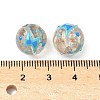 Luminous Handmade Enamel Gold Sand Glass Beads Strands LAMP-U004-08C-5