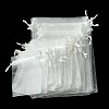 30Pcs 4 Styles Rectangle Organza Bags Jewellery Storage Pouches Wedding Favour Party Mesh Drawstring Gift OP-FS0001-01C-5