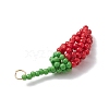 Glass Seed Beads Pendants PALLOY-MZ00409-4