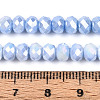 Anti-Tarnish Electroplate Rondelle Glass Beads Strands EGLA-T021-6mm-17-09-4