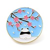 Panda with Plum Blossom Enamel Pins JEWB-A016-02A-02-1