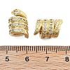 Brass Micro Pave Cubic Zirconia Europe Beads KK-Q006-49G-3