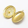 Brass Locket Pendants KK-P094-26-2