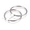 Tarnish Resistant 201 Stainless Steel Hoop Earrings EJEW-F237-02A-P-2