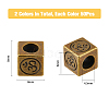 100Pcs 2 Colors Tibetan Style Alloy European Beads FIND-DC0002-53-2