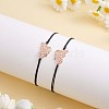 2Pcs Brass Enamel Butterfly Link Bracelets Set JB731B-5