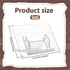 Assembled Tabletop Acrylic Bookshelf Stand AJEW-WH0083-96-2