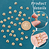   100Pcs 10 Styles Brass Bead Caps KK-PH0006-60-4