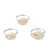 Natural Cowrie Shell Finger Rings RJEW-TA00171-1