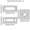 3Pcs 3 Styles Carbon Steel Cutting Dies Stencils DIY-WH0309-837-6