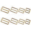 8Pcs 4 Styles Alloy Slider Buckles FIND-GF0007-01AB-1