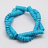 Synthetic Turquoise Beads Strands X-TURQ-G110-8x4mm-06-2