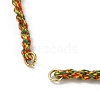 Braided Cotton Cord Bracelet Making MAK-L043-02G-17-2