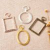 Alloy Open Back Bezel Big Pendants PALLOY-TA0002-09-11