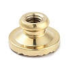 Texture Theme Round Brass Stamp Head AJEW-M036-01B-G-3