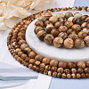 4 Strands 4 Sizes Natural Picture Jasper Beads Strands G-TA0001-29-11