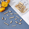   60Pcs 4 Styles Brass Tube Beads KK-PH0002-31G-3