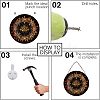 Artsy Woodsy Wheel of the Year Wood Witch Calendar Hanging Wall Decorations HJEW-WH0027-024-6