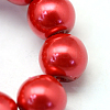 Baking Painted Pearlized Glass Pearl Round Bead Strands HY-Q003-6mm-74-3