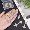 16Pcs 4 Style 304 Stainless Steel Pendants STAS-UN0038-32-2
