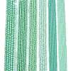 Electroplate Opaque Solid Color Glass Beads Strands LS-EGLA-A044-P1mm-L14-2