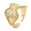 Brass Micro Pave Cubic Zirconia Cuff Rings RJEW-S392-20G-1