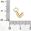 Brass Micro Pave Cubic Zirconia Charms ZIRC-F111-08G-10-3