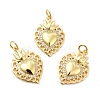 Rack Plating Brass Micro Pave Cubic Zirconia Pendants X-KK-K270-16G-4