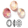 Electroplate K9 Glass Rhinestone Cabochons RGLA-M016-D01-AM-1