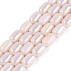 Electroplate Opaque Glass Beads Strands EGLA-Q132-03B-C02-1