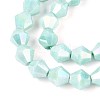 Anti-Tarnish Electroplate Glass Beads Strands GLAA-T025-8mm-13K-3