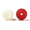 Rubberized Style Imitated Silicone Acrylic Beads MACR-T048-01B-02-2