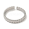 304 Stainless Steel Open Cuff Ring RJEW-C067-28P-2