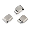 Tarnish Resistant 316 Surgical Stainless Steel Magnetic Clasps with Glue-in Ends STAS-F269-03MP-01-2