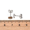 304 Stainless Steel Stud Earring Findings STAS-H436-21P-04-3