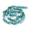 Dyed & Heated Natural Turquoise Beads Strands G-P497-01C-17-3