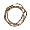 Electroplated Non-magnetic Hematite Beads Strands G-P571-A01-01H-2