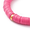 Handmade Polymer Clay Heishi Beads Stretch Bracelets X-BJEW-JB05759-4