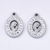 201 Stainless Steel Pendants STAS-N091-16P-1