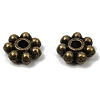 Tibetan Style Alloy Beads Daisy Spacer Beads LF1249Y-01AB-RS-1