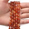 Natural Banded Agate Beads Strands G-F809-A37-01-6