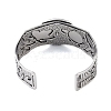 Constellation Alloy Open Cuff Bangles for Women Men LS-BJEW-C064-01AS-08-3