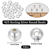 Round 925 Sterling Silver Beads STER-BBC0005-39E-2