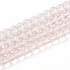 Baking Paint Transparent Glass Beads Strands DGLA-N006-6mm-02-1