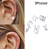 5Pcs Alloy Cuff Earrings WGB83F9-18-1