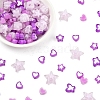 200Pcs 5 Styles Transparent Acrylic Beads TACR-FS0001-54D-3