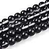 Baking Paint Transparent Glass Beads Strands DGLA-N011-8mm-10-1