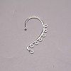 Alloy Ear Cuff Findings LS-FIND-WH0092-52S-1